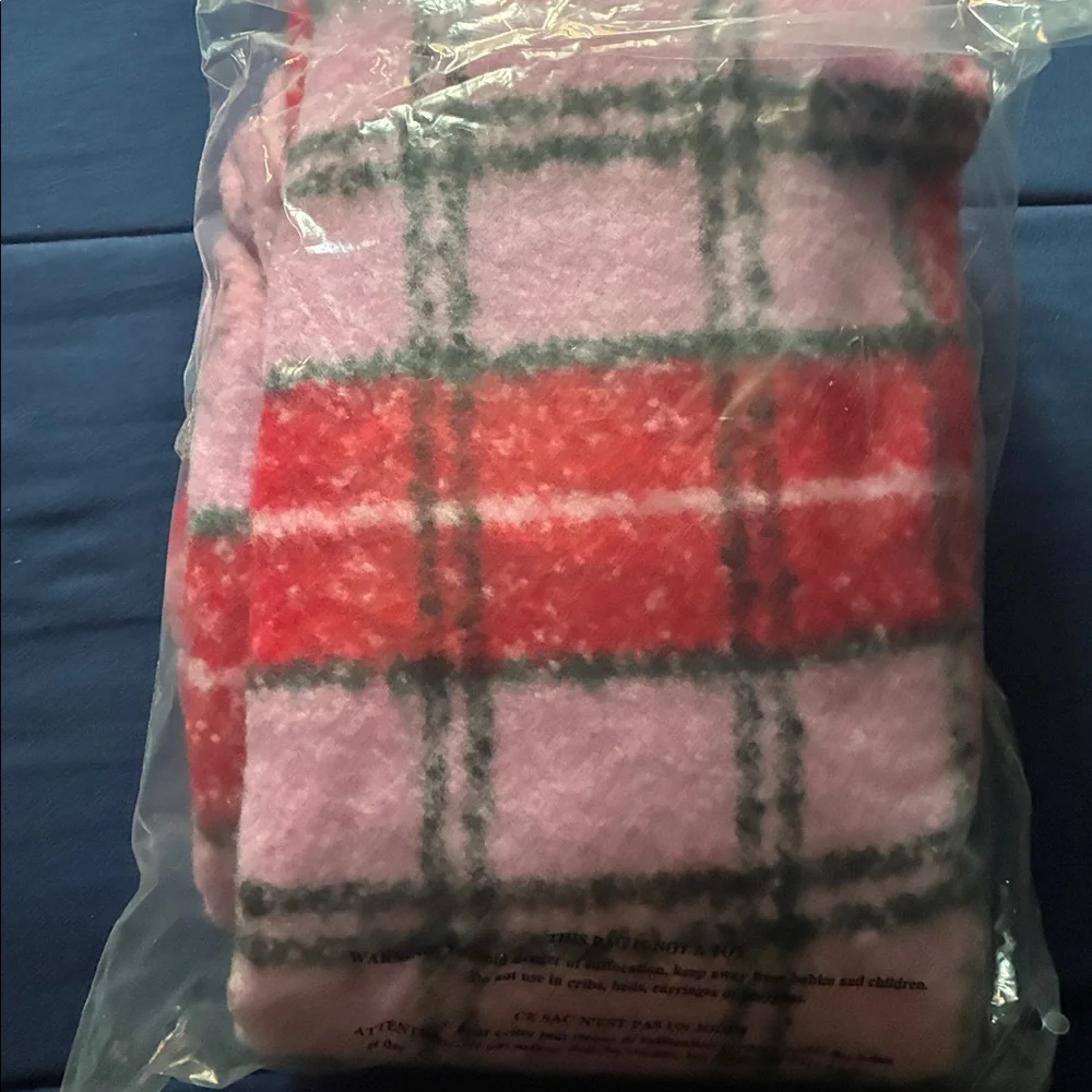 PINK Victorias Secret cozy plaid